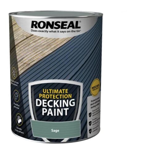 Ronseal 39103 Ultimate Protection Decking Paint Sage 5 litre RSLDPS5L
