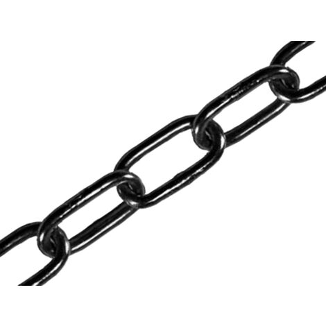 Faithfull Black Japanned Chain 2.5mm x 2.5m - Max. Load 50kg FAICHCUT25B (1/5)