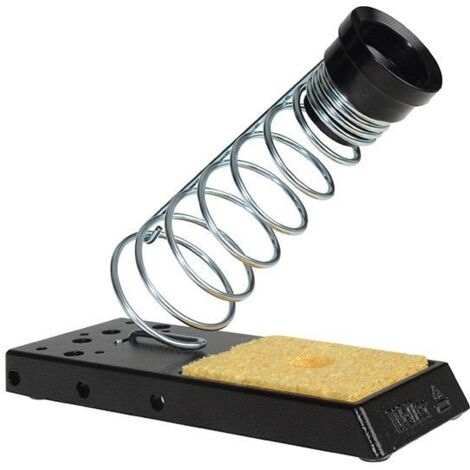 Weller KH6 Bench Holder for SI15 SI25 SI40W Soldering Irons, Cast Iron Base with Spring Holder and Sponge