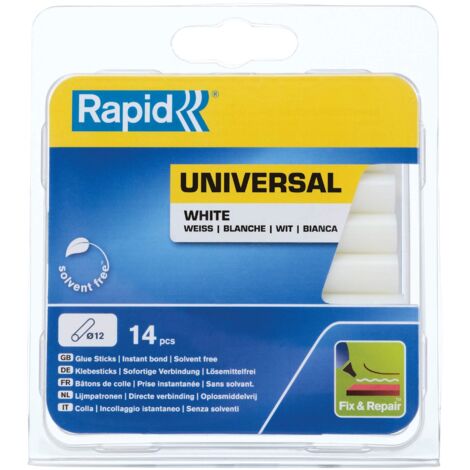 Rapid 40107355 White Glue Sticks 12 x 94mm (Pack 13) RPD40107355