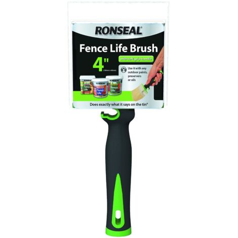 Ronseal 37076 Soft Grip Fence Life Brush 100 x 40mm RSLFLBRUSH