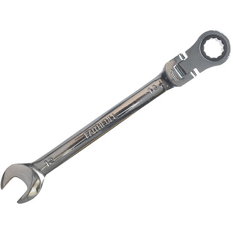 Faithfull SJW6112 Ratchet Combination Spanner Flex Head CV 12mm FAISPARAT12 (1/2)