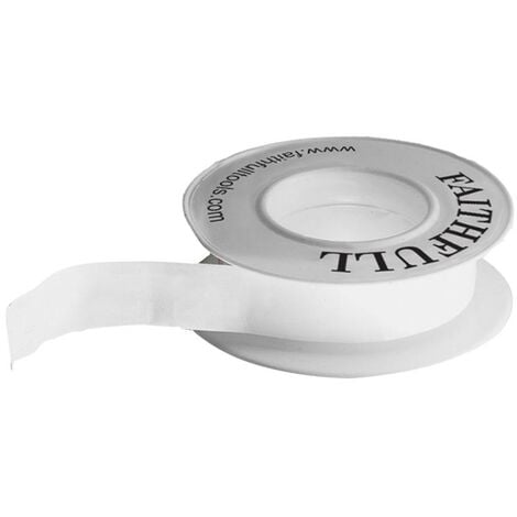 Faithfull 08001212ST10TB P.T.F.E Tape 12mm x 12m White (Pack 10) FAITAPEPTF10