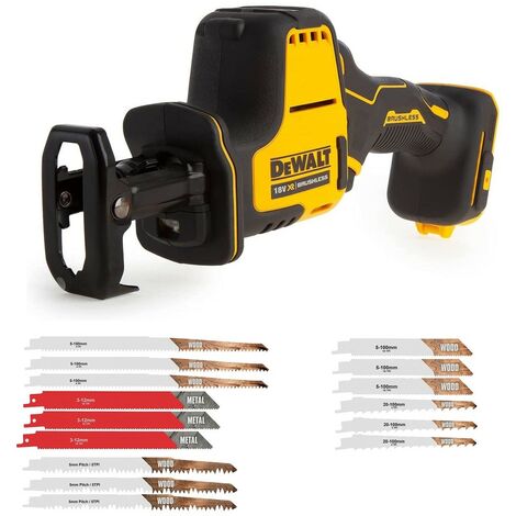 Dewalt DCS369N 18v XR Sub Compact Brushless Reciprocating Saw Bare + 15 Blades