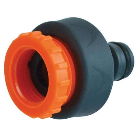 Faithfull YM5812E Plastic Tap Hose Connector 1/2 & 3/4in FAIHOSEPLTC