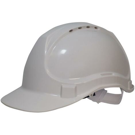 Scan YS-4 White Safety Helmet for Construction Site Workers - SCAPPESHW