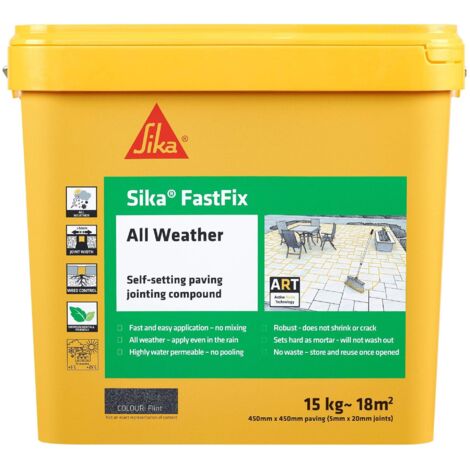 Everbuild SKFFIXFLT16 Sika FastFix All Weather Flint 15kg EVBFFIXFL15