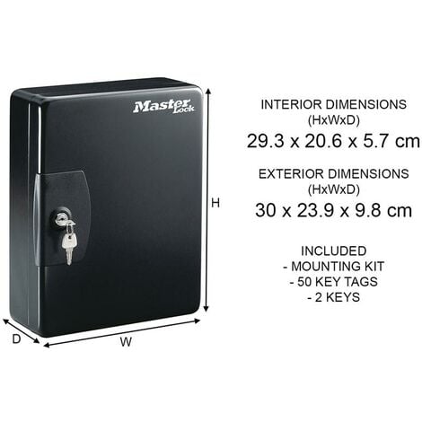 Master Lock KB-50ML Medium Key Storage Lock Box For 50 Keys MLKKB50ML