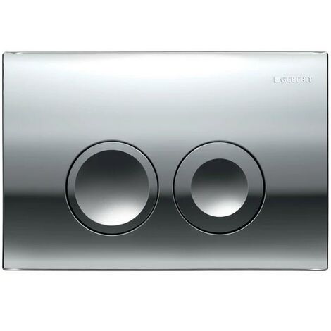 Geberit DELTA21 Gloss Chrome Dual Flush Plate DELTA 21 UP100 Concealed Cisterns