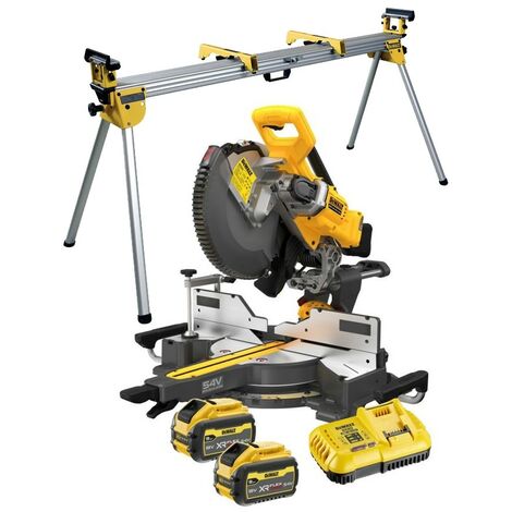 Dewalt DCS781X2 XR FlexVolt Cordless Mitre Saw 305mm 54V 2 x 9.0Ah DE7023 Stand (1/5)