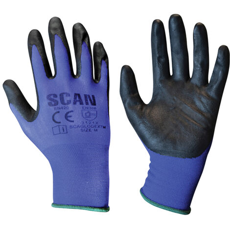 Scan N550118 Max. Dexterity Nitrile Gloves - Medium Size 8 SCAGLODEXTM (1/3)