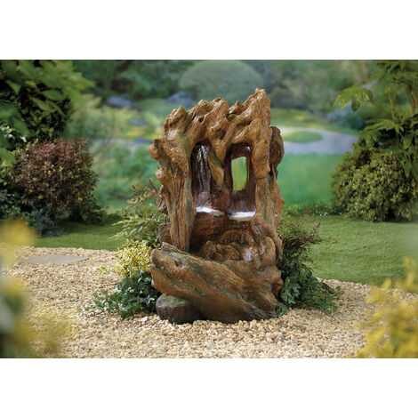 Easy Fountain Colorado Falls LED Natural Garden Water Feature Stone Effect