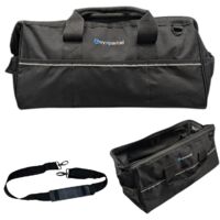BAP 21"" Large Gate Open Mouth Heavy Duty Tool Bag Holdall Black + Shoulder Strap