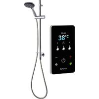Triton ENVi Wired Thermostatic Electric Shower 9.0KW Riser Rail Matt Silver