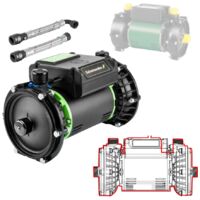 Salamander Right RHP75 Twin Impeller Shower Pump Whole House 2.0 Bar Positive