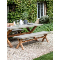 Garden Trading Burford Garden Dining Bench Seat Large Natural Polystone