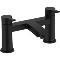 Bristan Apelo Bath Filler Black Bath Filler Mixer Tap with Ceramic Discs