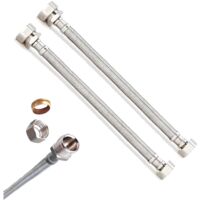 X2 Essentials 15mm x 3/4"" x 30cm Flexible Tap Connector - 9.5mm Bore