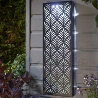 Smart Garden Solar Illumina DecorPanel Papyrus LED Wall Panel Light Silhouette