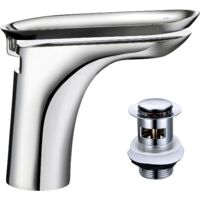 Mira Showers Fluency Monobloc Basin Tap Chrome Bathroom + Waste 2.1828.001