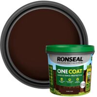 Ronseal One Coat Shed & Fence Protection Dark Oak - 5L