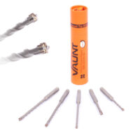 Vaunt SDS+ Endurance Cross Tip Drill Bit Set - 5 Piece Hammer Drilling V1329120