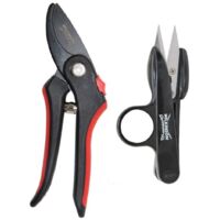 Wilkinson Sword Bypass Pruner Secateurs & Deadhead Snips Set Garden Tool