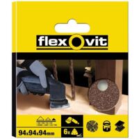 Flexovit 78072764915 Delta Hook & Loop Sanding Sheet 94mm Assorted x6 FLV64915