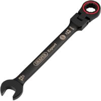 Draper 12MM FLEX HEAD RATCHET SPANNER 03918 HI-TORQ® Metric Flexible Head Ratchet Combination Spanners, Black