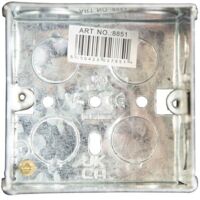 Dencon 8851NB Metal Back Box 1-Gang 47mm DCN8851NB