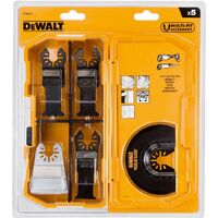 Dewalt DT20715 Multi Tool Accessory Blade Set 5 Piece + Toughcase DCS355 DWE315