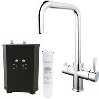 3 in 1 Instant Boiling Water Hot Cold Water Angular Kitchen Tap Filter & Tank
