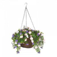 Smart Garden Petunias Flower Topiary Hanging Basket Decorative Artificial
