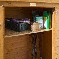 Rowlinson Shiplap Wooden Midi Store Garden Tool Shed Storage Unit Cabinet Lock