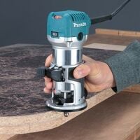 Makita RT0700CX4 240V 1/4" Router Laminate Trimmer with Guide and Bevel Base