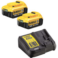 Dewalt DCB182 2 x 4.0ah 18v XR Lithium Ion Li-Ion Batteries with DCB115 Charger
