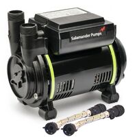 Salamander CT55+ XTRA 1.5 Bar Positive Single Shower Pump +Iso Hoses CT55PLUS