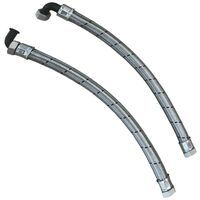 Water Softener Installation Hoses - Steel Braided 22mm 3/4"" High Flow Max Flo