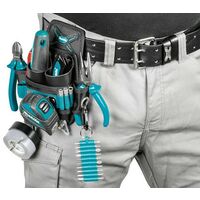 Makita E-05212 Ultimate 4 Way Electricians Mate Tool Pouch 5 Pocket Strap System