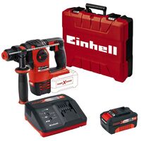 Einhell Cordless Brushless SDS Drill 4ah Battery Set Power X Change 18v Herocco