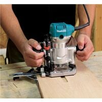 Makita RT0700CX4 1/4" Router / Laminate Trimmer with Trimmer Guide 240V +Bit Set