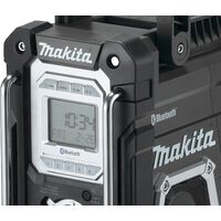 Makita DMR108B Site Radio Black Bluetooth 7.2v - 18v + 3.0ah + USB Charger