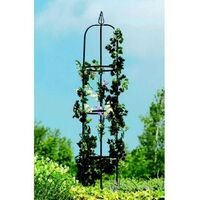 Gardman 07701 Easy Garden Obelisk Black Steel Plant Rose Support