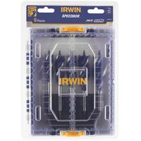 Irwin Blue Groove Power Drill Auger Bit 6 Piece Set 16 - 32mm Tough Case TStak