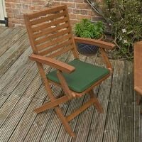 Rowlinson Plumley Wooden Dining Table Chairs Set 6 Seater Green & Parasol