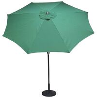 Signature Weave 2.5m Round Table Parasol Sun Shade Umbrella Green Canopy