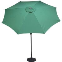 Signature Weave 3m Round Table Parasol Sun Shade Umbrella Green Canopy