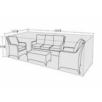 Signature Weave 3 Seater Wicker Sofa Table Furniture Set Cover 200 x 165 x 95cm