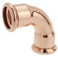 X10 22mm Copper Press Fit 90 Degree Elbow WRAS Crimp Fitting