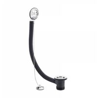 Bathroom Bath Combined Waste & Overflow with Plug Holder With Ball & Chain